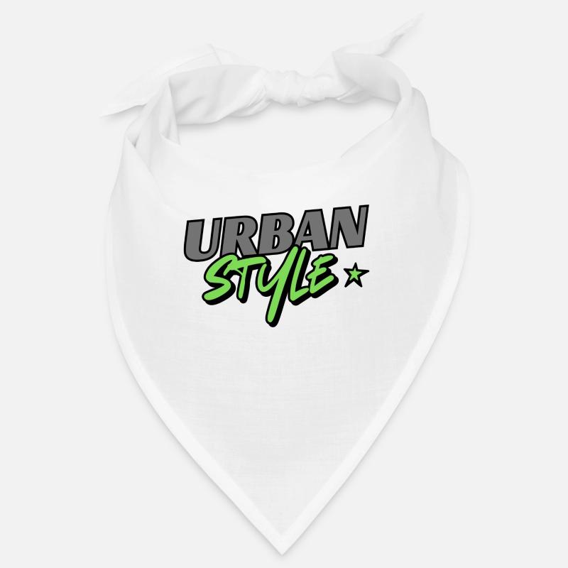 Style urbain – Look graffiti avec un accent vert Bandana
