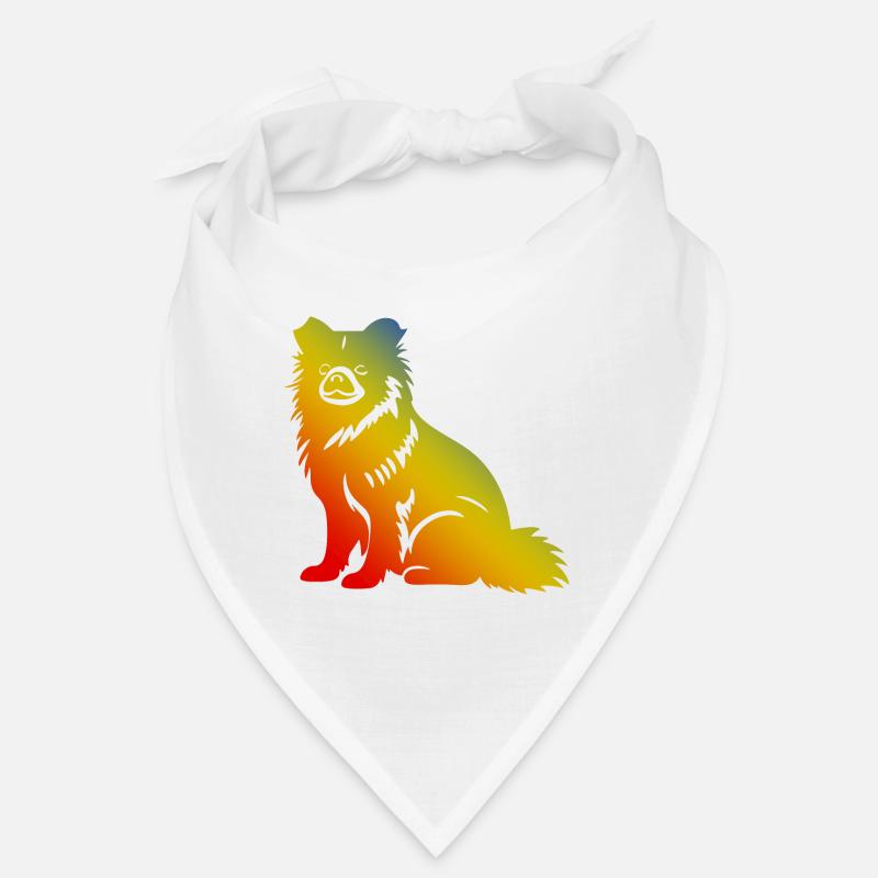 Zwergspitz Hund Bunt Pomeranian Bandana