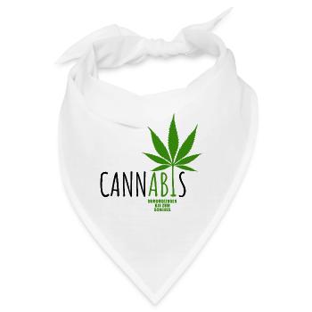 CannABIs Abi durchgezogen - Abitur - Spruch - Bandana - Weiß - Vorne