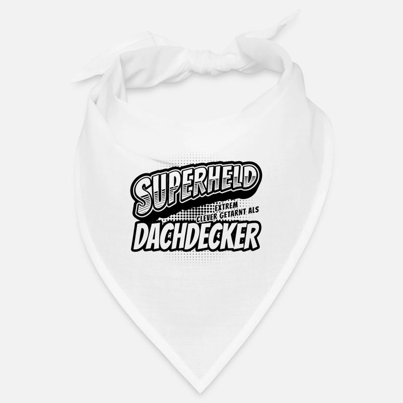 Superheld, clever getarnt als Dachdecker Bandana