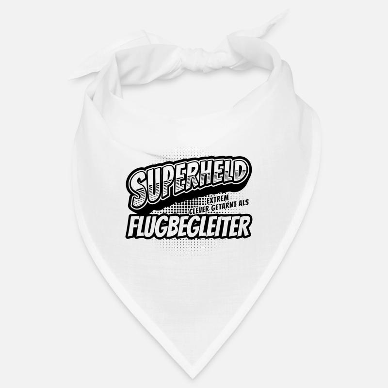 Superheld, clever getarnt als Flugbegleiter Bandana