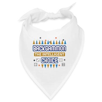Backgammon Spiel - Bandana - Weiß - Vorne