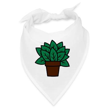 Pflanze Geschenkidee plant gift idea - Bandana - Weiß - Vorne