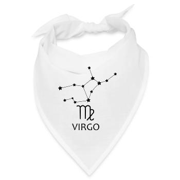 Horoskop Jungfrau Sternbild Jungfrau - Bandana - Weiß - Vorne