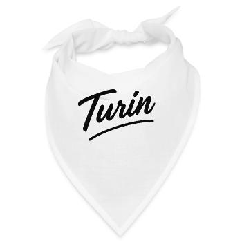 Turin Script Handlettering - Bandana - Weiß - Vorne
