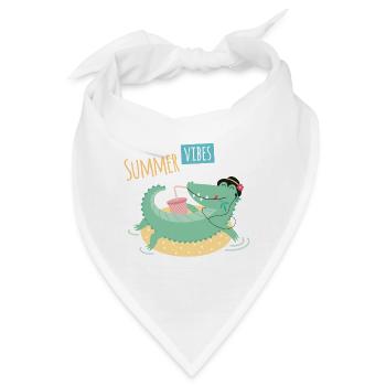 SUMMER VIBES - Bandana - Weiß - Vorne