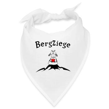 Bergziege - Bandana - Weiß - Vorne