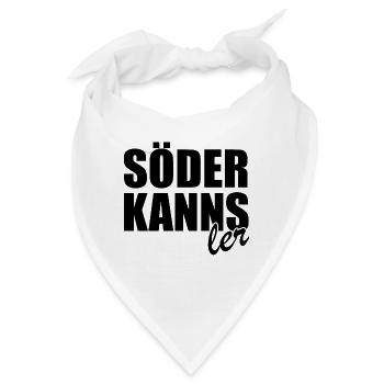 Söder kanns - Kanzler - Kanzlerkandidat - Bandana - Weiß - Vorne