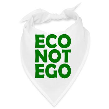 Eco not ego - Bandana - Weiß - Vorne
