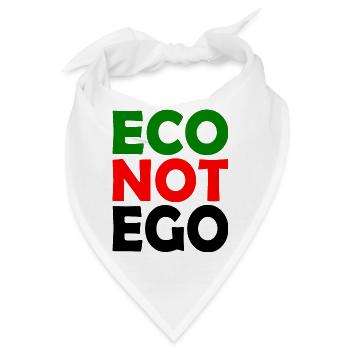 Eco not ego - Bandana - Weiß - Vorne