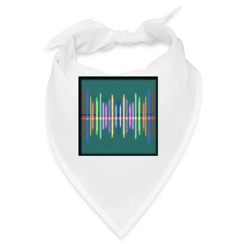Musiklinien - Bandana - Weiß - Vorne
