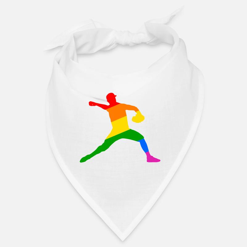 Regenbogen Baseball Player Geschenk Bandana