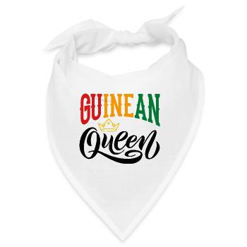 Guinea Königin Guinea Guinea Guinea Flagge - Bandana - Weiß - Vorne