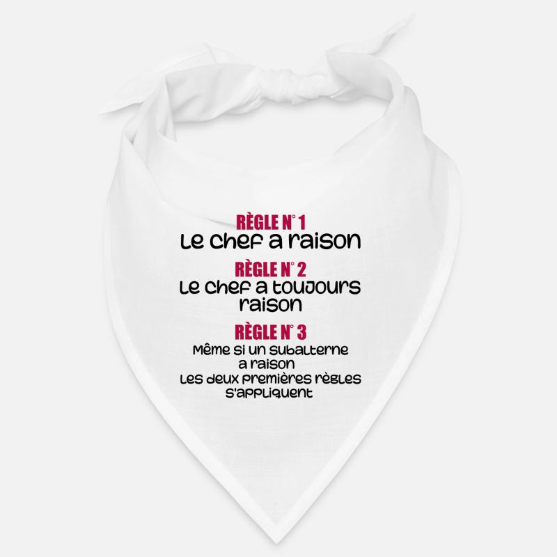 Les règles du chef Bandana