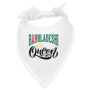 Bangladesch Bangladesch Bangladesch Flagge Zitat - Bandana - Weiß - Vorne
