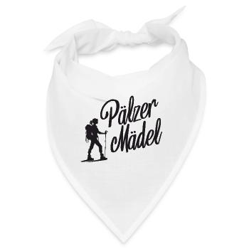 Pälzer Mädel Pfälzerin Pfalz Wandern - Bandana - Weiß - Vorne