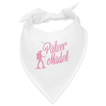 Pälzer Mädel Pfälzerin Pfalz Wandern - Bandana - Weiß - Vorne