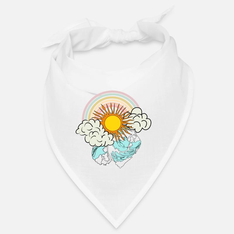 regenbogen sonne wolken meer Bandana