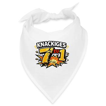 Knackiges 7 zu 1 - Bandana - Weiß - Vorne
