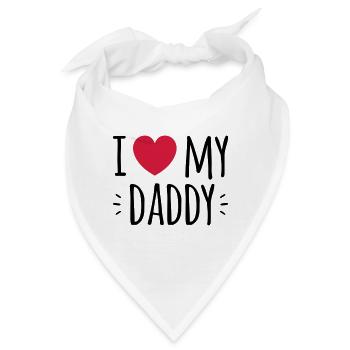 i love my daddy - Bandana - Weiß - Vorne