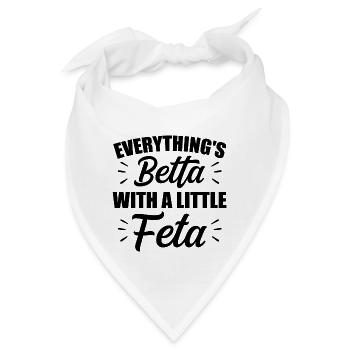 Betta Fisch Fisch Fisch Aquarium Geschenk - Bandana - Weiß - Vorne