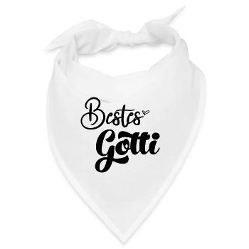 Bestes Gotti der Welt Schweiz Patentante Patin - Bandana - Weiß - Vorne