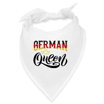 German Queen Germany German Flag - Bandana - Weiß - Vorne