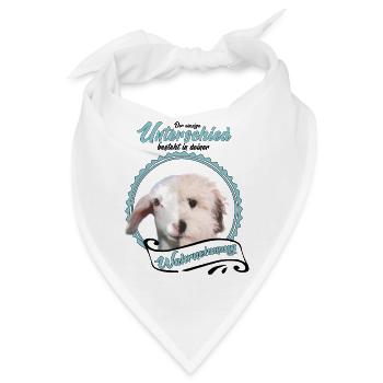 Unterschied Wahrnehmung Vegan - Bandana - Weiß - Vorne
