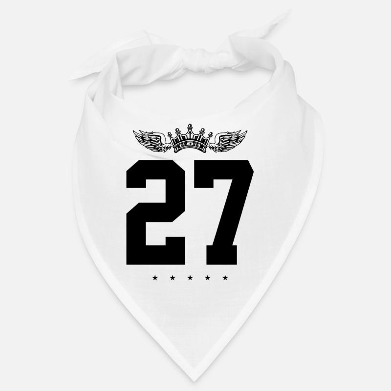 27 Zahl Krone Bandana