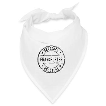 Frankfurt Stempel Frankfurter Mädchen Geburt Baby - Bandana - Weiß - Vorne