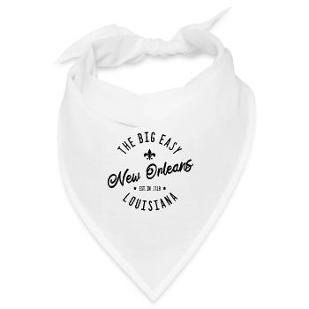 New Orleans Louisiana USA Jazz Karneval - Bandana - Weiß - Vorne