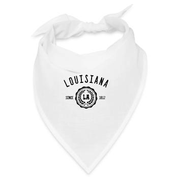 Louisiana USA - Bandana - Weiß - Vorne