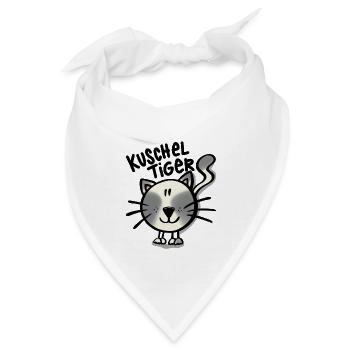 Katze Kuscheltiger - Bandana - Weiß - Vorne