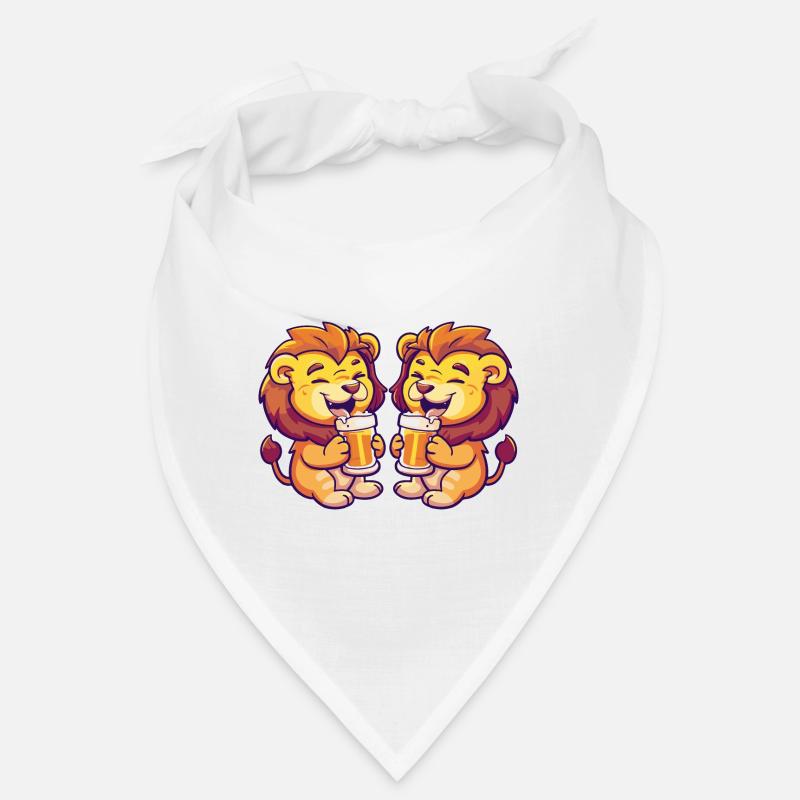 Lion Comic Bière Drôle Alcool Bandana