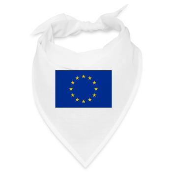 Europa Flagge Eu - Bandana - Weiß - Vorne