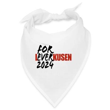 For Ever Leverkusen - Ich mag Leverkusen - Spruch - Bandana - Weiß - Vorne