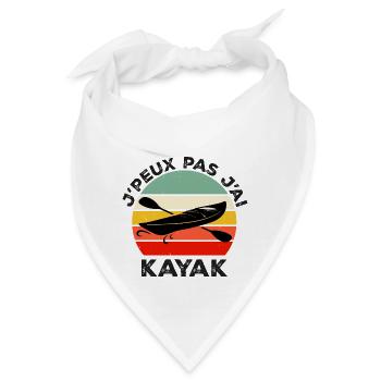 Ich kann nicht haben Ich Kajak, Kajakfahrer, Weihnachtsgeschenk - Bandana - Weiß - Vorne