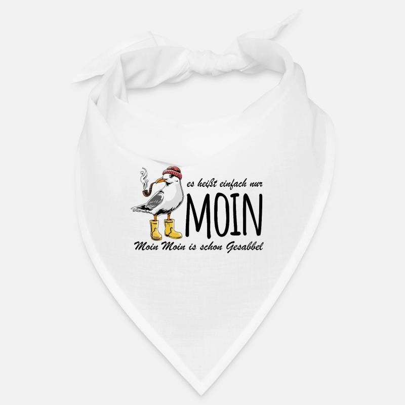 Möwe - Es heißt einfach nur Moin - Spruch Bandana