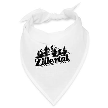 Zillertal - Wald und Berge Wandern Erholung - Bandana - Weiß - Vorne