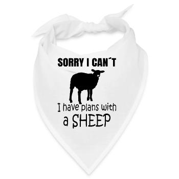 SHEEP: plans with a Sheep - Bandana - Weiß - Vorne