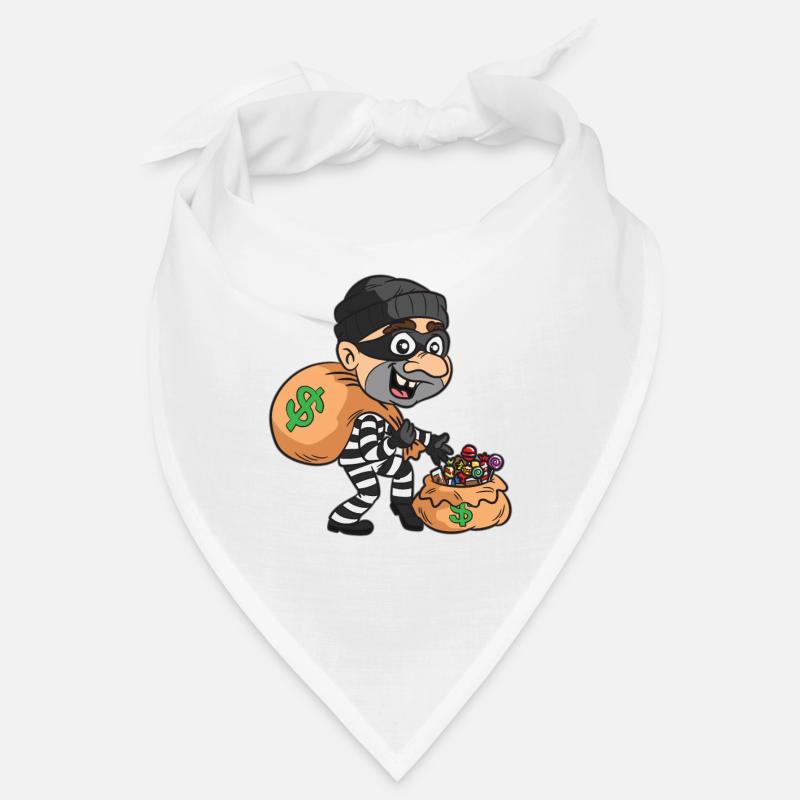Candy Dieb Halloween-Einbrecher Gauner Schläger Bandana