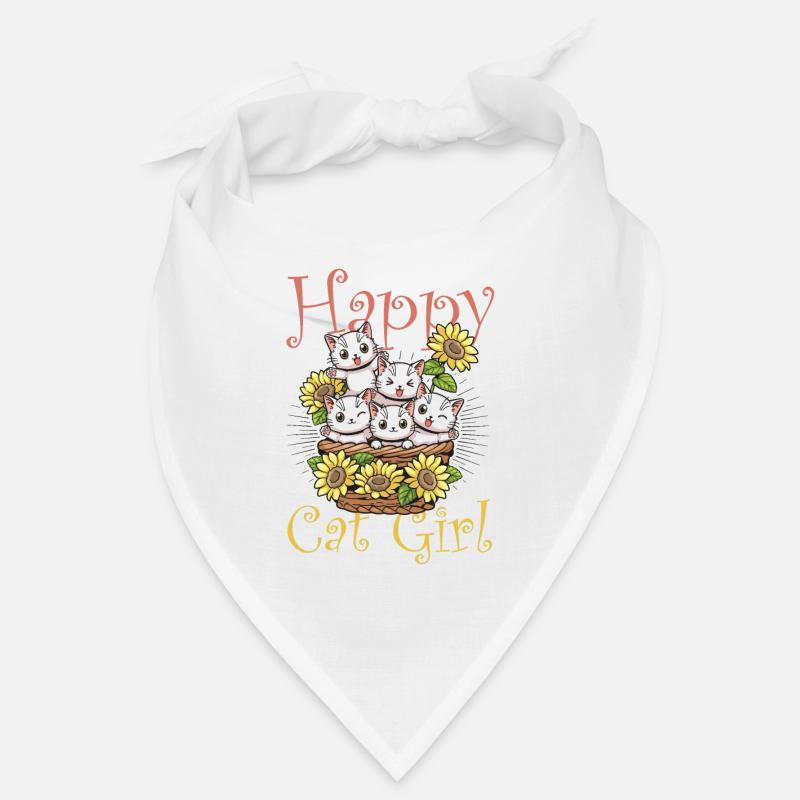 Chat chat heureux Chat Chaton Bandana