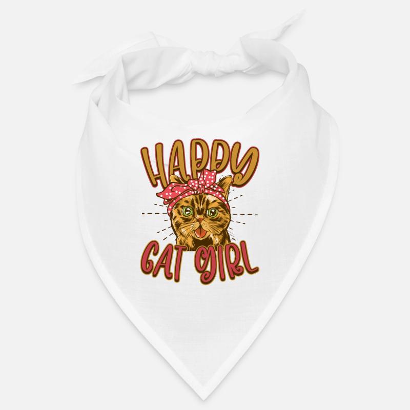 Chat chat heureux Chat Chaton Bandana