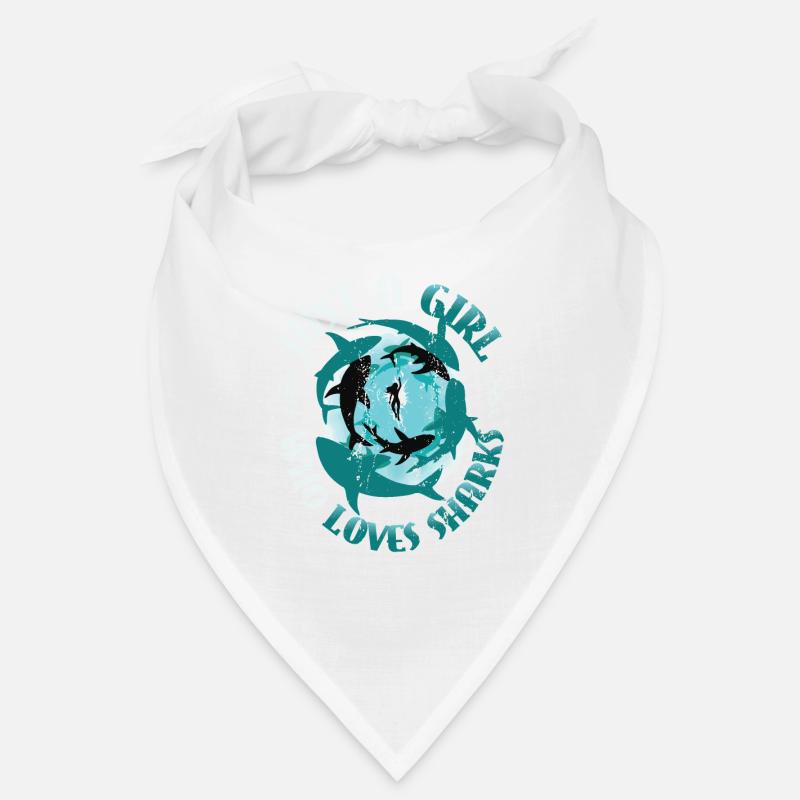 Mädchen, das Haie liebt Bandana