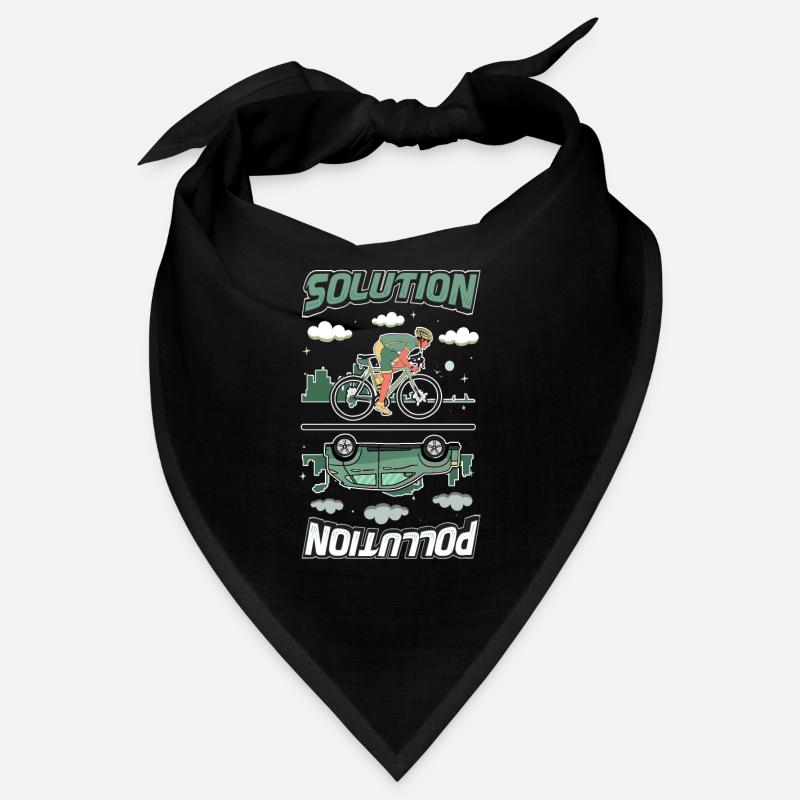 Polution Solution Umweltschutz Radfahren Bandana