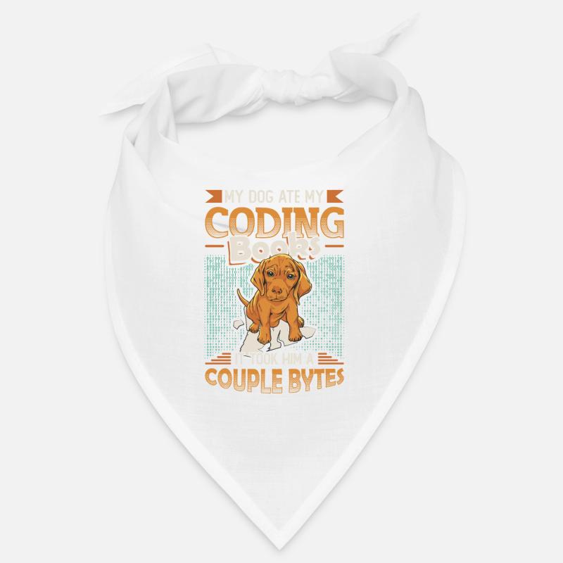 Dog Bytes Code Computer Joke Programming Bandana
