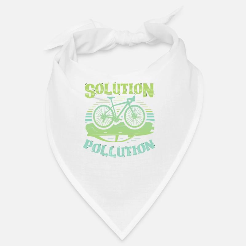 Polution Solution Umweltschutz Radfahren Bandana