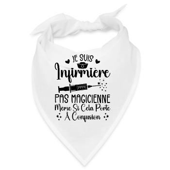 Krankenschwester Humor - Krankenschwester Geschenk - Bandana - Weiß - Vorne