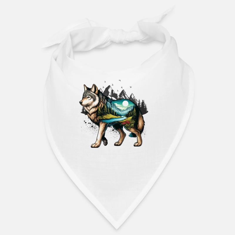 Wilderness Inside the Bear Retro Vintage Bandana
