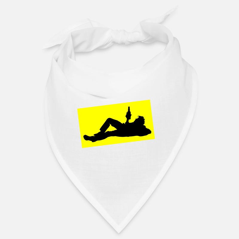 Drinking Bier Silhouette Bandana